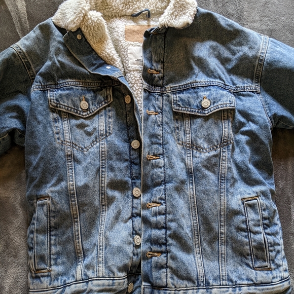 H&M &DENIM Over-Sized Lined Bomber - Picture 2 of 4